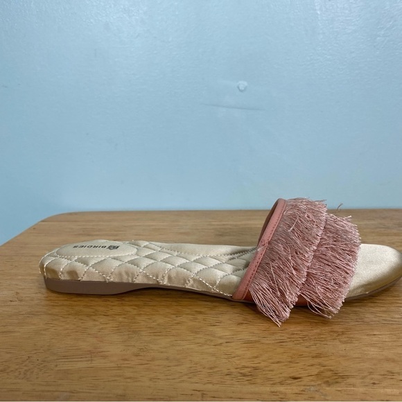 Birdies The Sparrow Fringe Slide Sandal In Blush Pink‎ Sz 9.5 - Picture 2 of 8